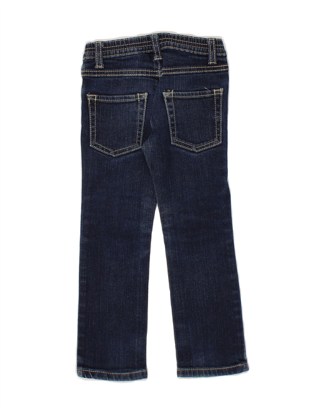 BENETTON Girls Bootcut Jeans 2-3 Years W20 L16 Navy Blue Vintage Benetton and Second-Hand Benetton from Messina Hembry 