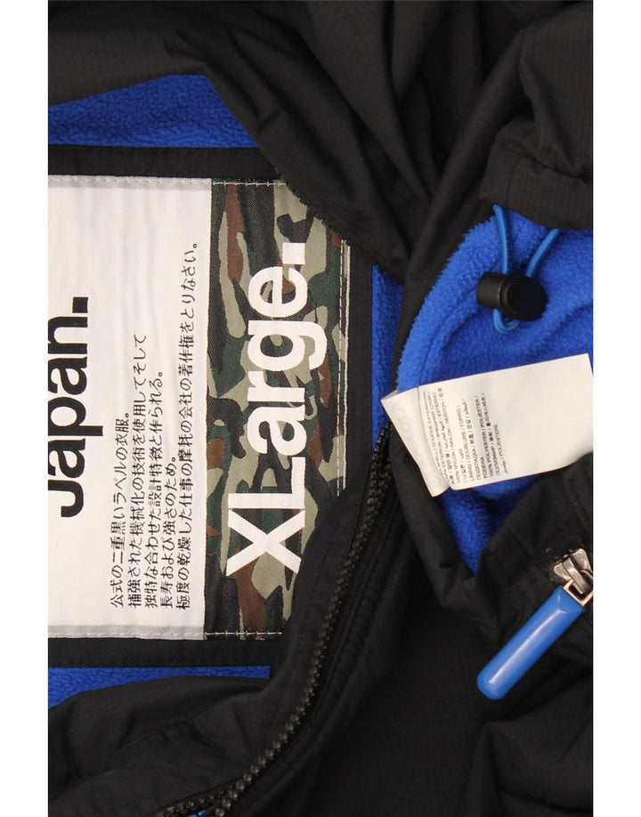 Superdry Herren Graphic Hooded Windjacke UK 42 XL Schwarz Polyester
