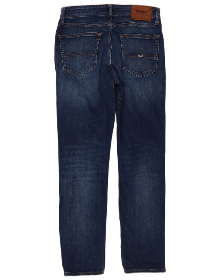 Tommy Hilfiger Herren Slim Jeans W30 L29 Blaue Baumwolle