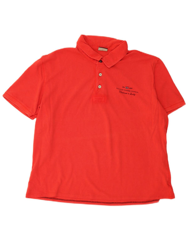 Napapijri Mens Polo Shirt 3XL Red Cotton