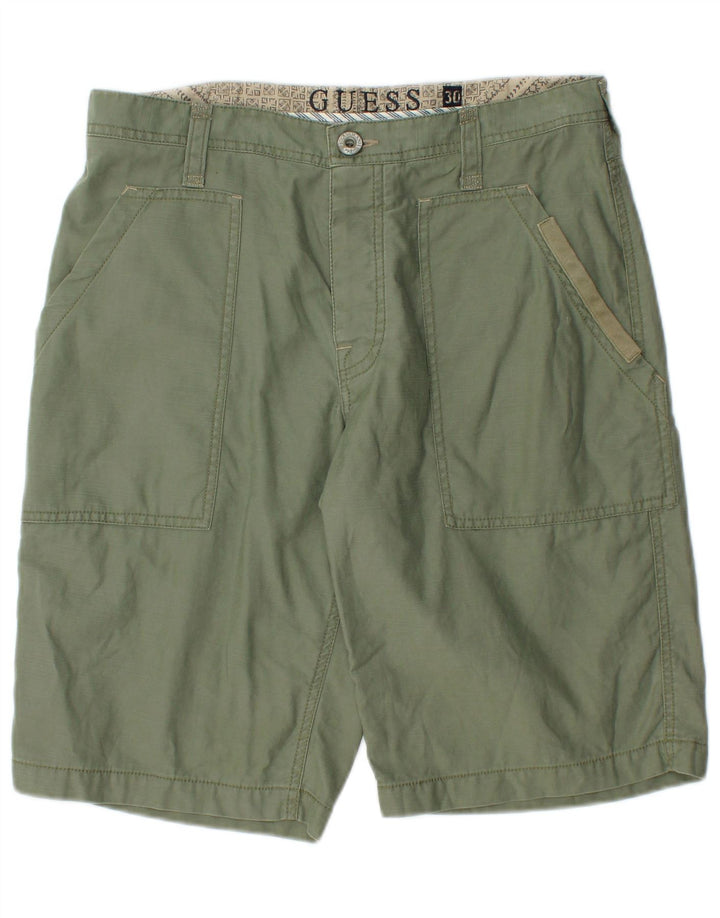 Guess Herren Cargoshorts W30 Medium Khaki Baumwolle