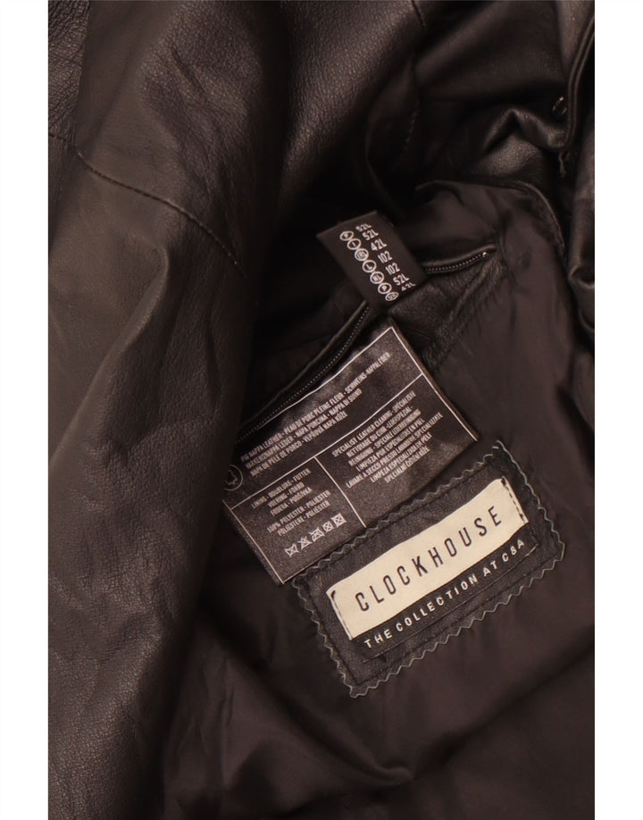 CLOCK HOUSE Herren Longline 3-Knopf-Blazerjacke UK 42 XL Schwarz