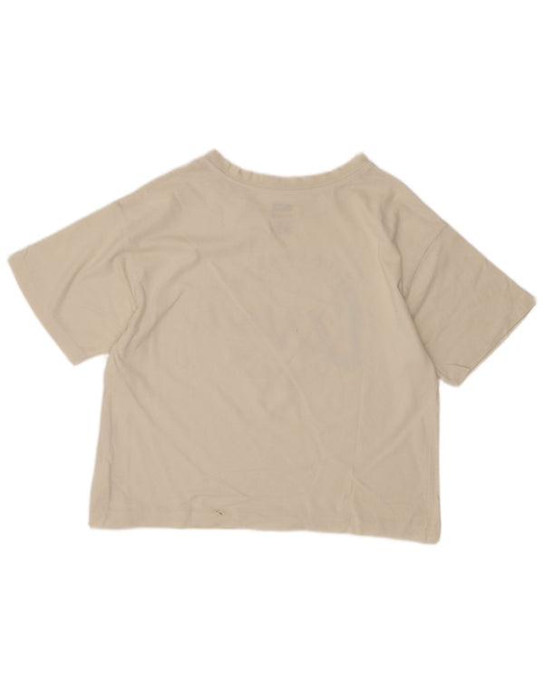 Levi's Crop Graphic T-Shirt-Oberteil für Mädchen, 11–12 Jahre, gebrochenes Weiß