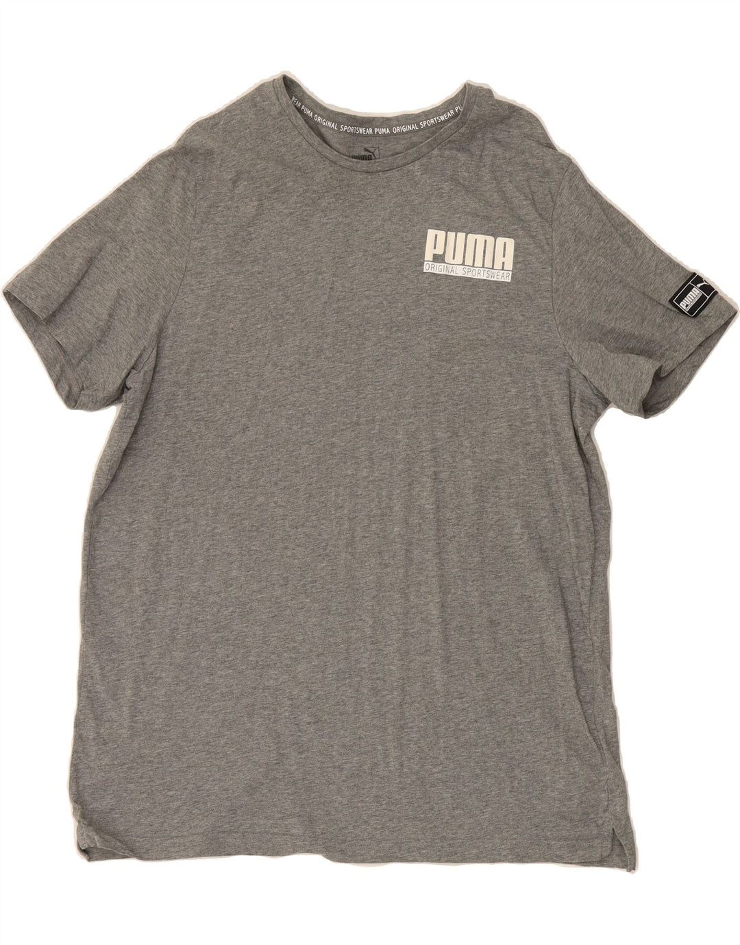 PUMA Mens Graphic T-Shirt Top 2XL Grey Cotton Vintage Puma and Second-Hand Puma from Messina Hembry 