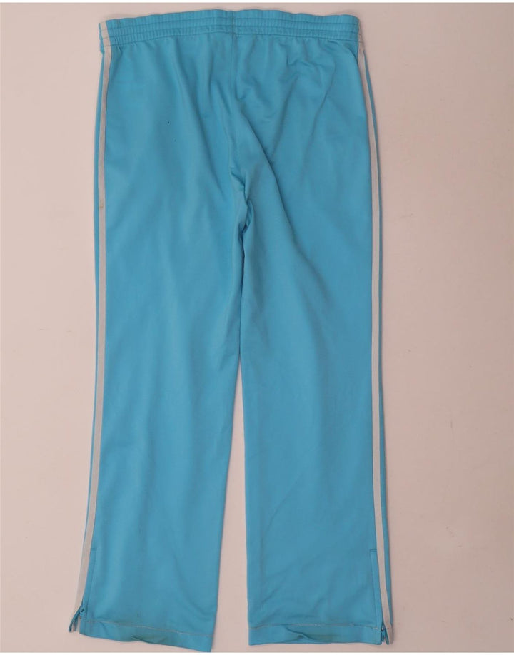 Adidas Damen Trainingshose EU 38 Mittelblaues Polyester