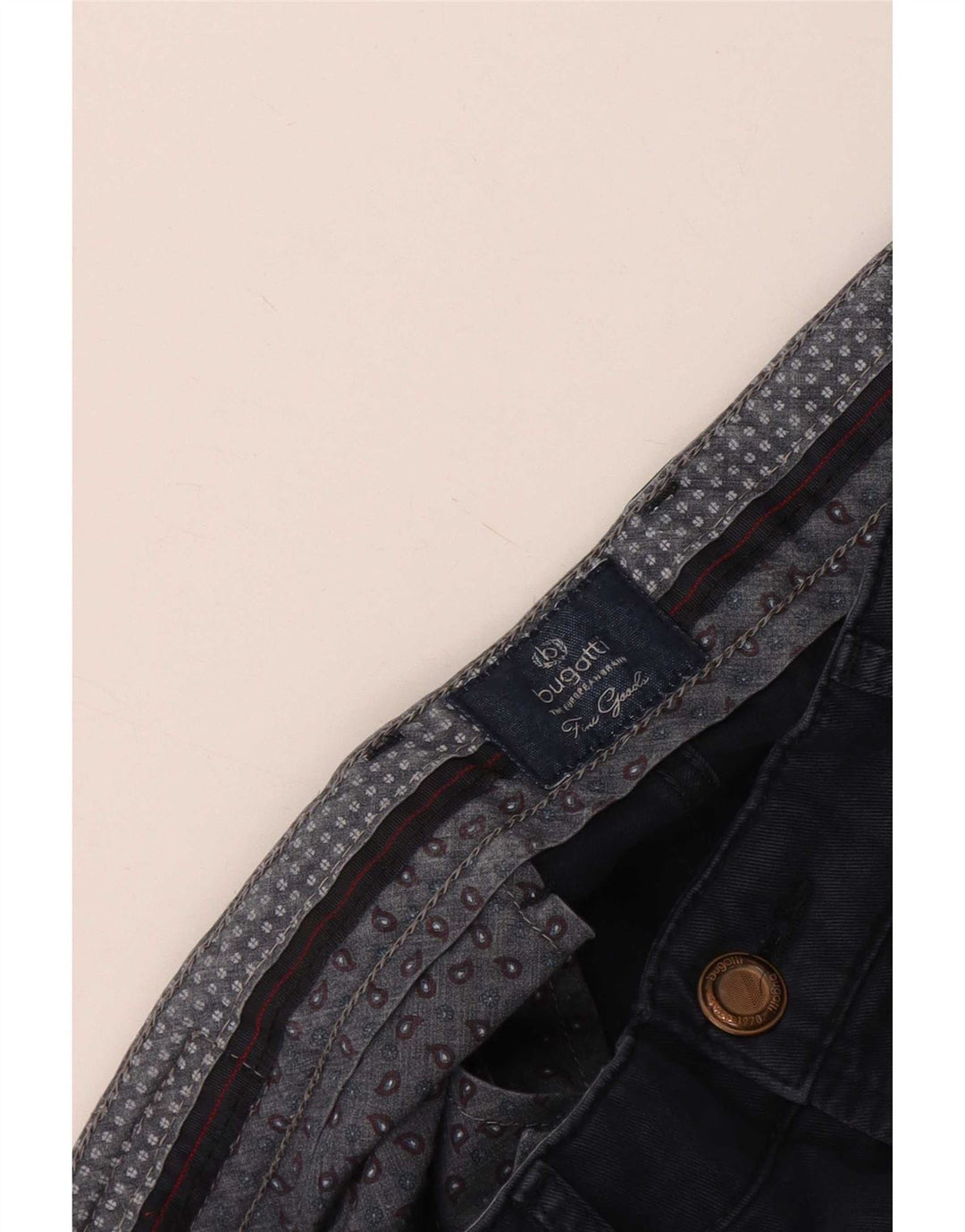 Bugatti Herren gerade Freizeithose W34 L29 Marineblau