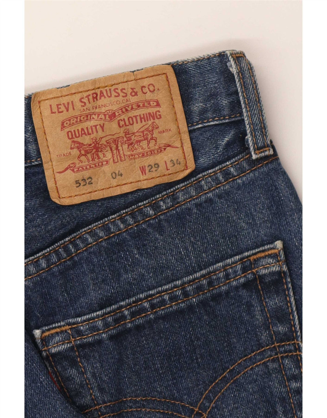 Levi's Damen 532 Flared Jeans W29 L30 Blau