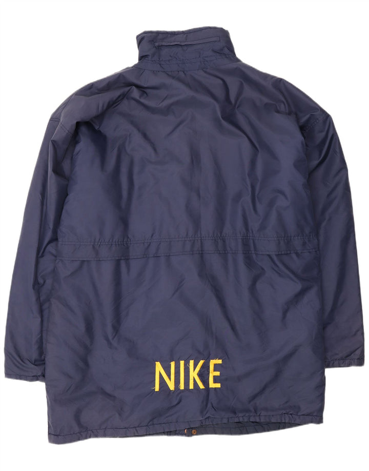Nike Herren-Windbreaker-Mantel mit Grafik, Gr. 42, XL, Marineblau