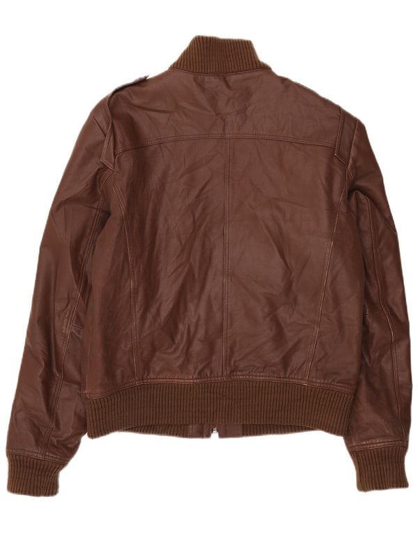 Vintage Herren Lederjacke UK 40 Großes braunes Leder