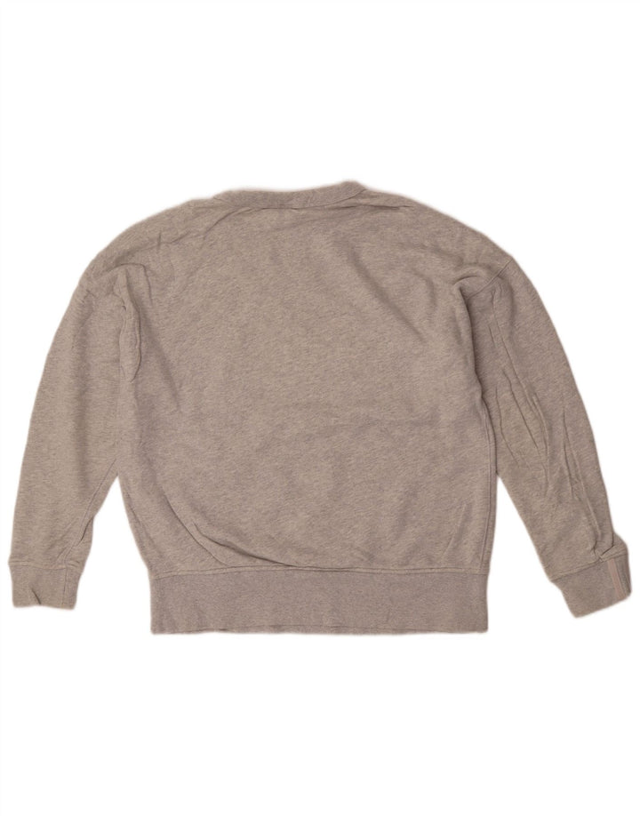 Adidas Damen-Sweatshirt in Übergröße, Gr. 8, Größe S, grau gefleckte Baumwolle