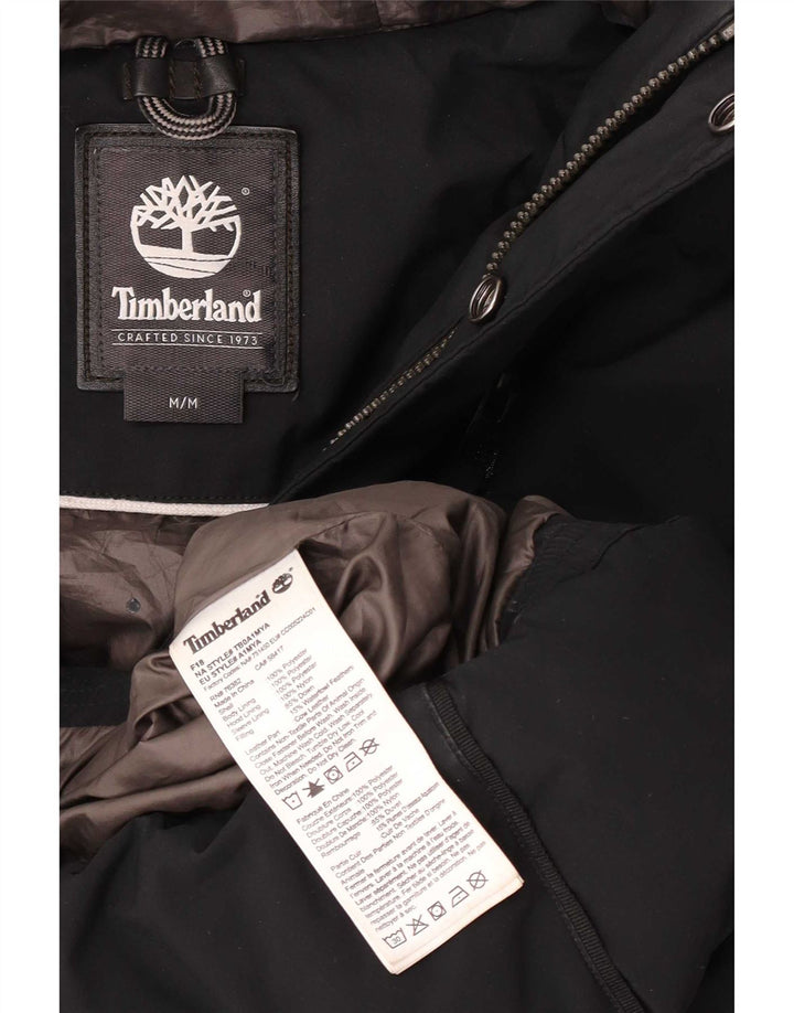 Timberland Herren-Jacke mit Kapuze, gepolstert, UK 38, Mittelschwarz, Polyester