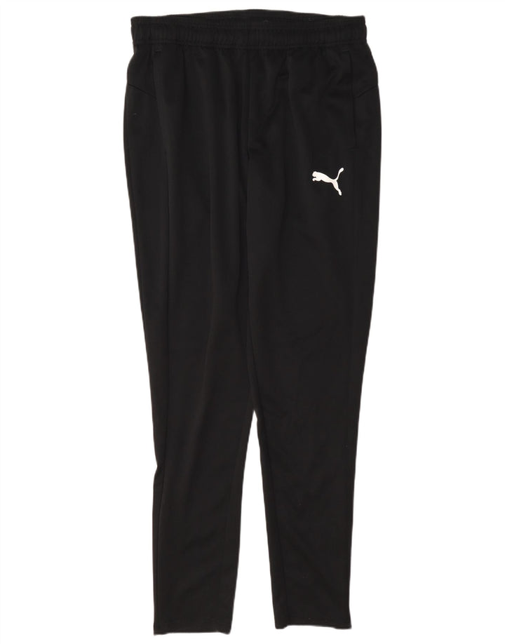 Puma Herren-Trainingshose, groß, aus schwarzem Polyester