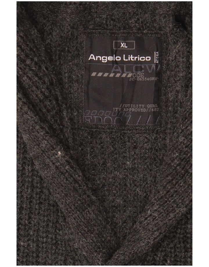 Angelo Litrico Herren Strickjacke XL Grau Acryl