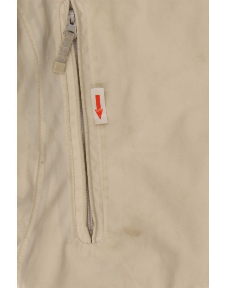 Helly Hansen Damen-Regenjacke mit Kapuze, UK 16, Größe L, gebrochenes Weiß, Polyester