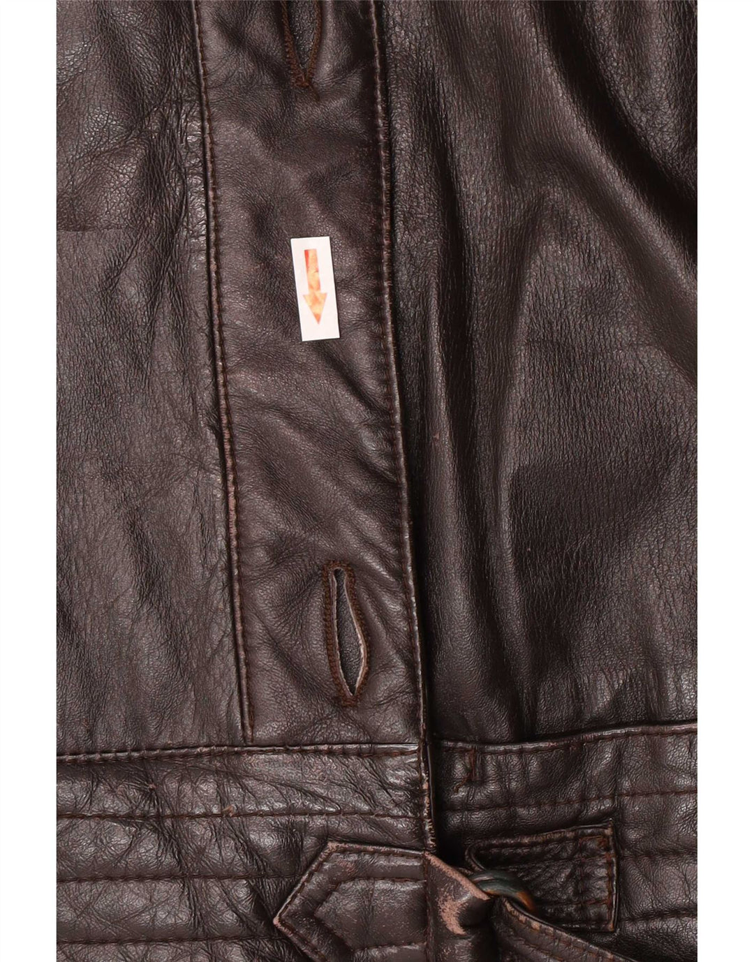 Harrods Damen Ledermantel EU 40 Mittelbraun