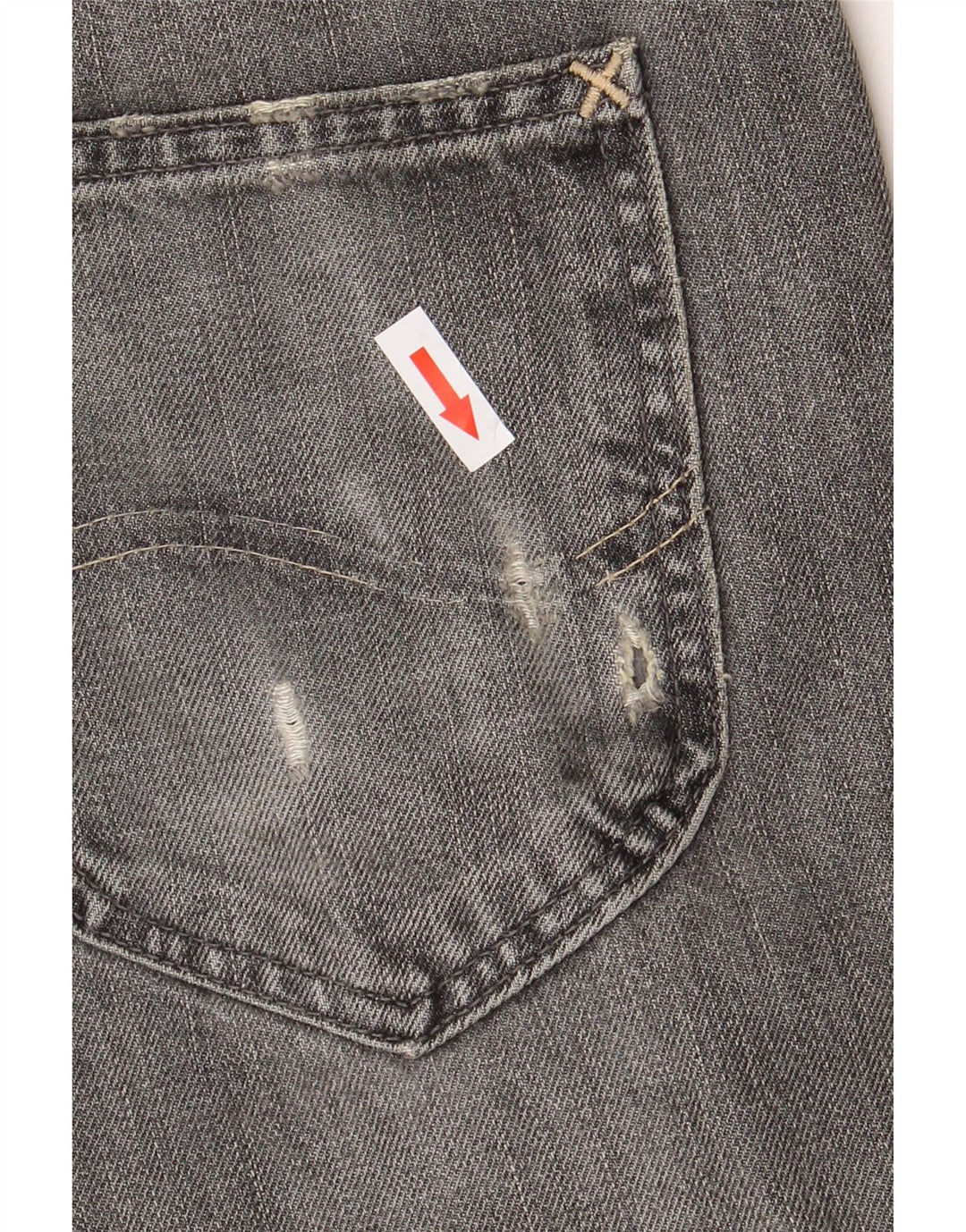 LEE Herren Daren Straight Jeans W33 L34 Graue Baumwolle