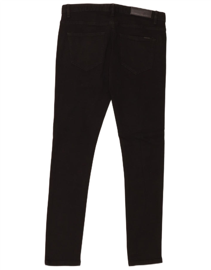 Diesel Herren Slim Jeans W32 L32 Schwarze Baumwolle
