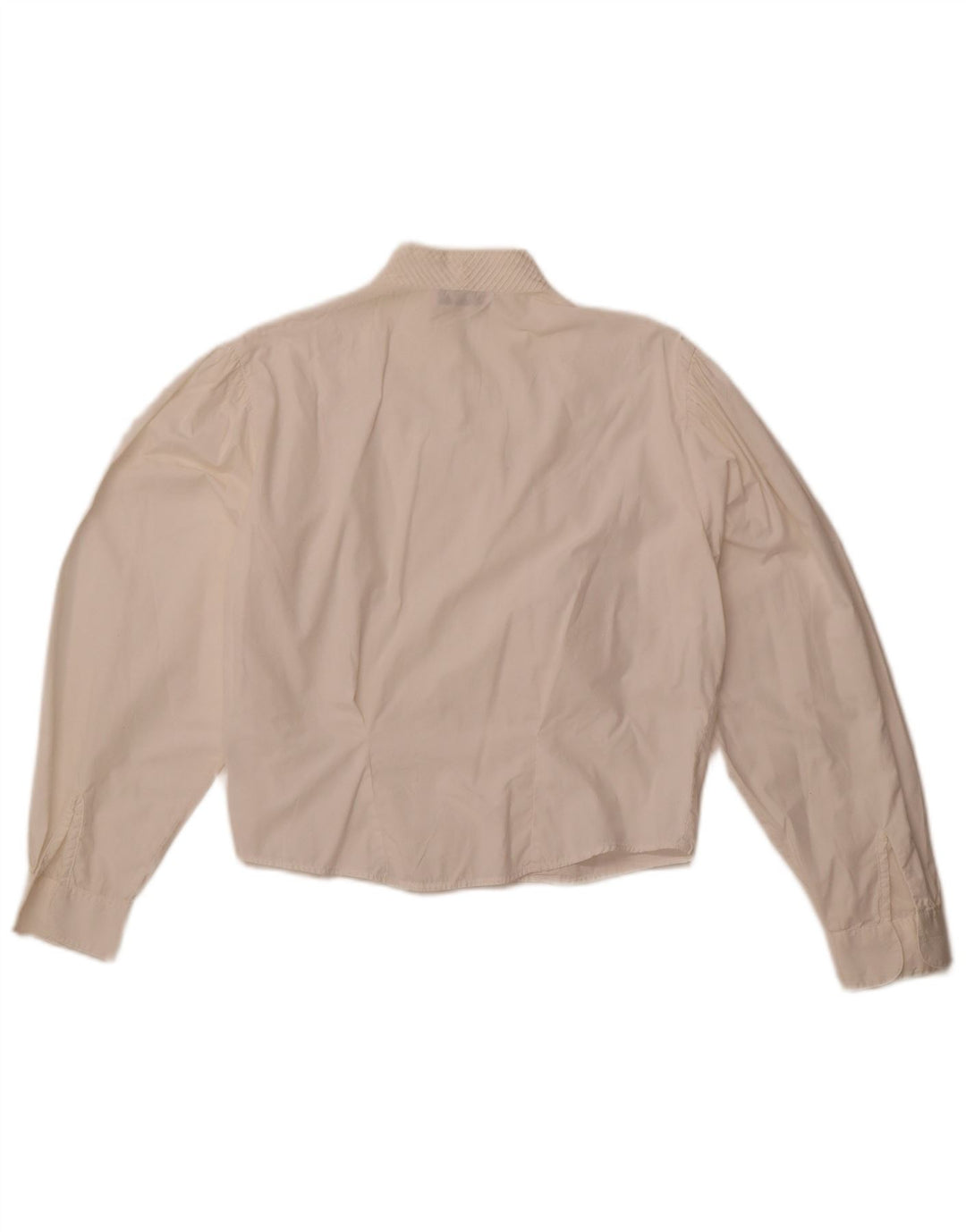 Enara Camice Damen Crop Shirt Bluse UK 14 Mittelweiße Baumwolle