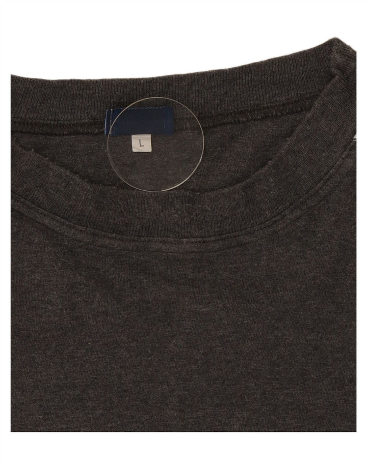Asics Herren T-Shirt Top Large Grau Baumwolle