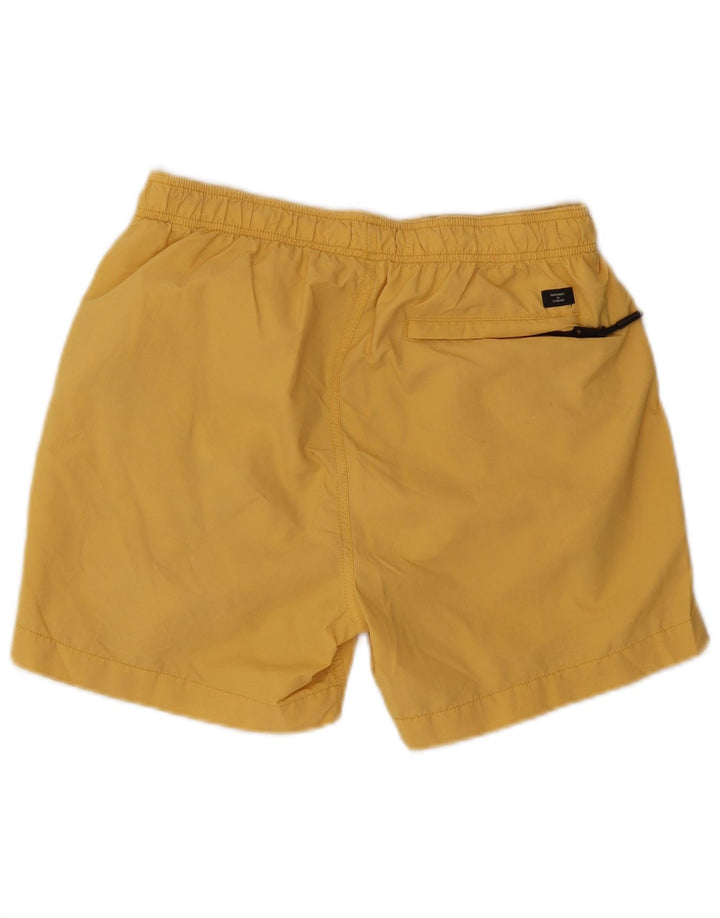 Superdry Herren-Badeshorts aus mittelgelbem Nylon