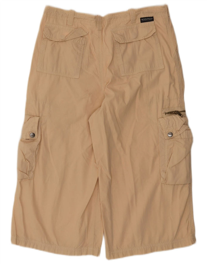 Woolrich Damen Cargo-Bermudashorts 2XL W36 Beige Baumwolle