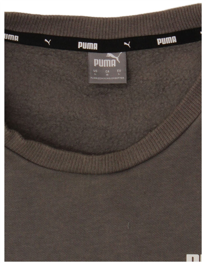 PUMA Damen Sweatshirt Pullover UK 16 Large Grau