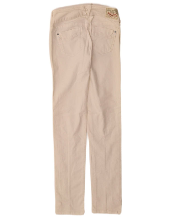 Tommy Hilfiger Damen Slim Jeans W25 L32 Weiße Baumwolle