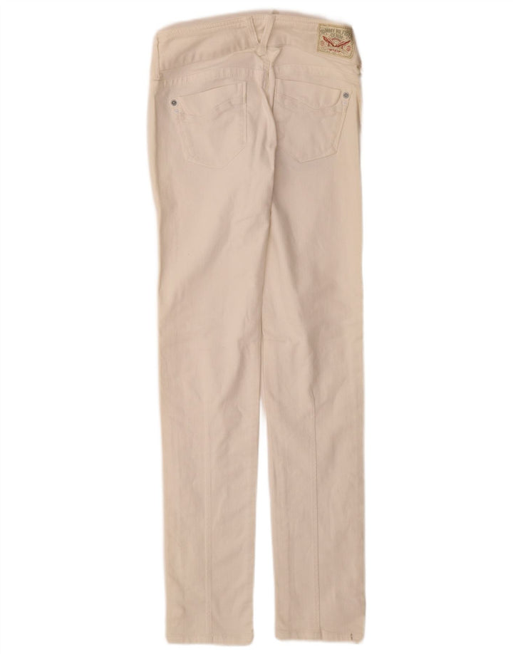 Tommy Hilfiger Damen Slim Jeans W25 L32 Weiße Baumwolle