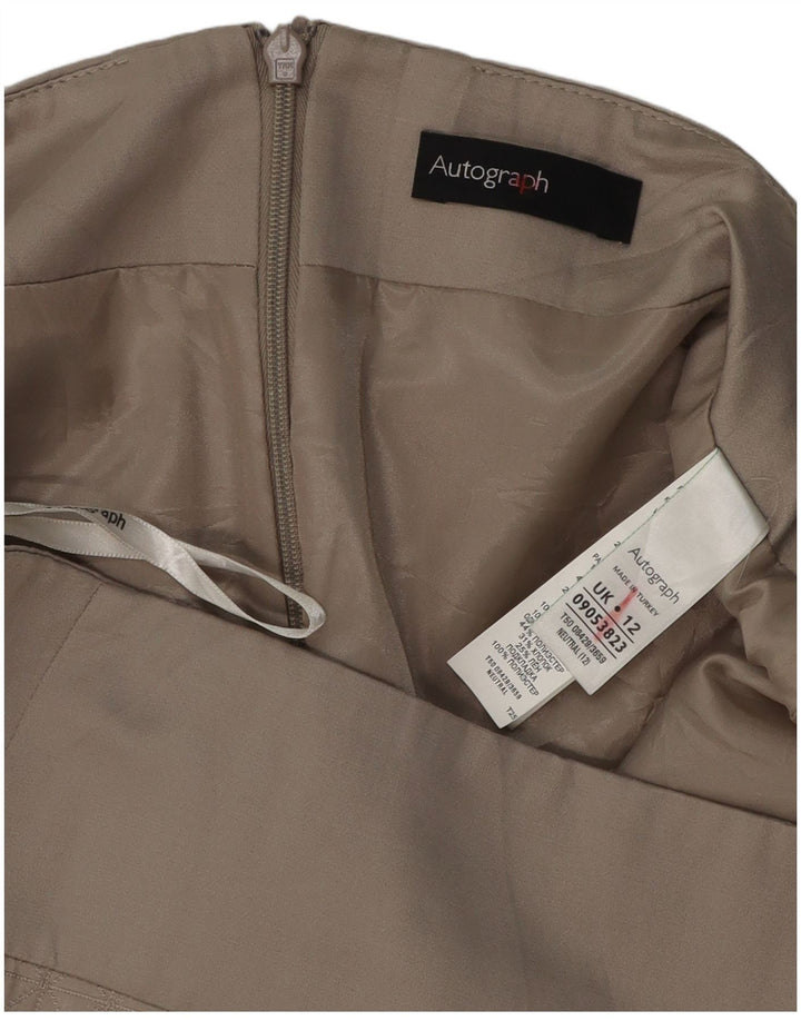 Marks & Spencer Damen Autograph Bleistiftrock UK 12 Medium W32 Grau