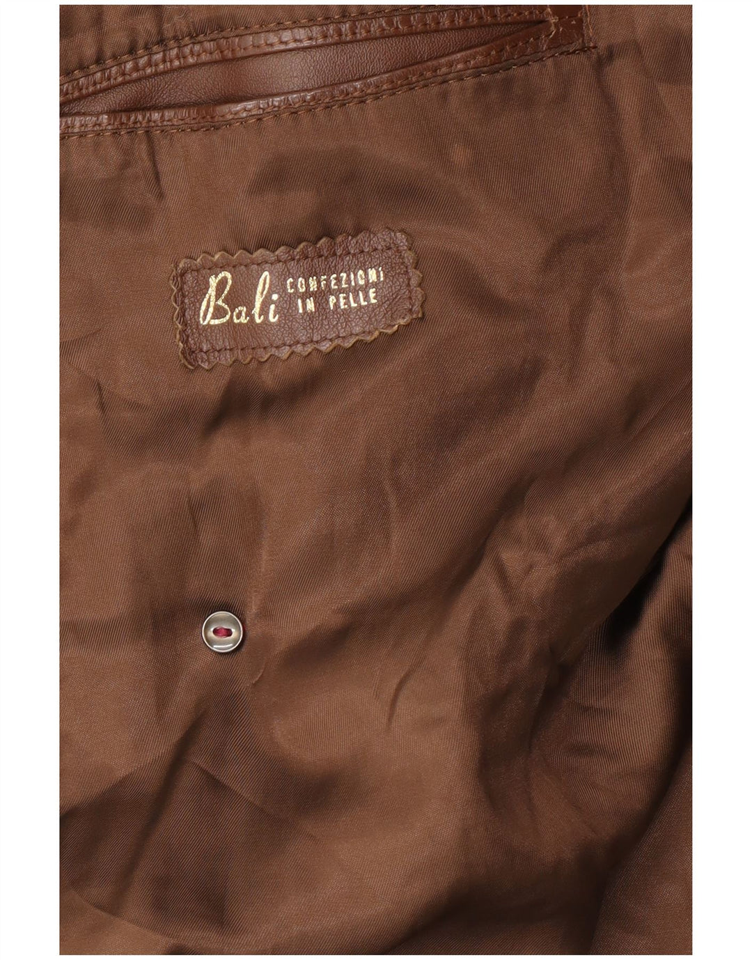 VINTAGE Herren Ledermantel UK 38 Mittelbraunes Leder