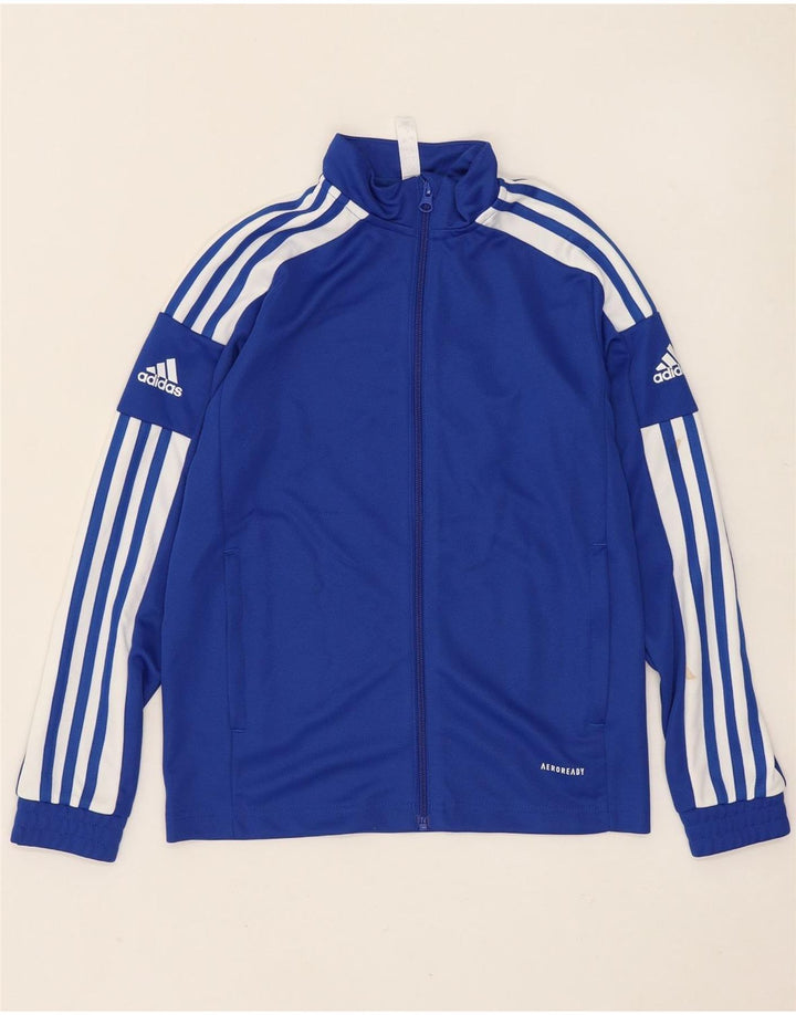 Adidas Jungen Aeroready Trainingsanzug Top Jacke 11-12 Jahre Blau Polyester