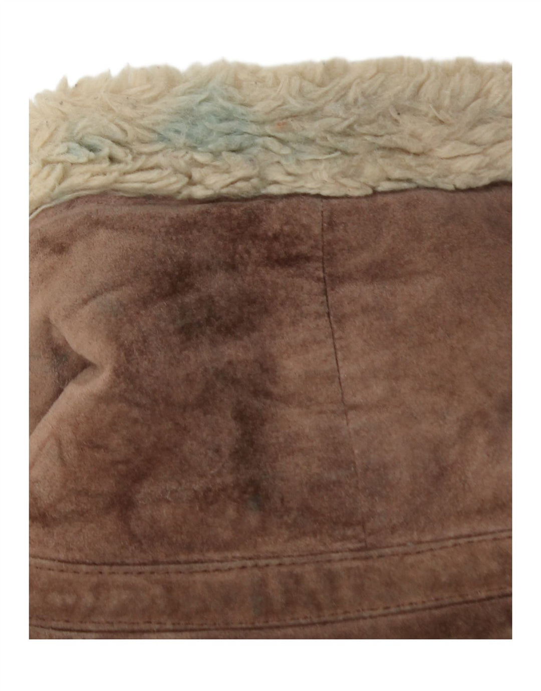 Oakwood Damen Sherpa Wildlederjacke UK 12 Mittelbraunes Leder
