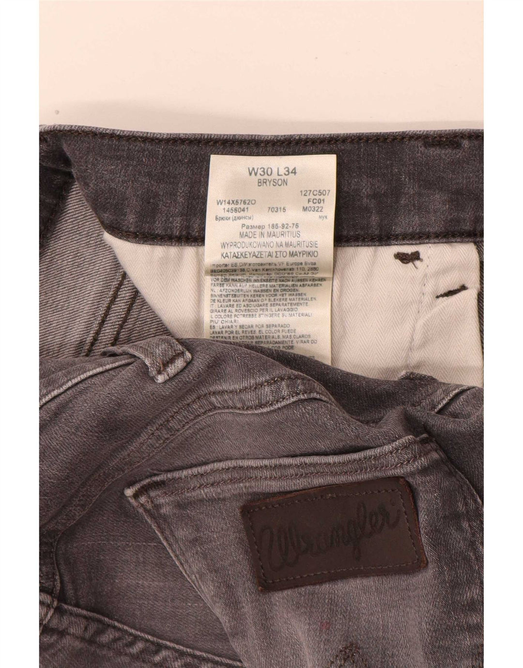 Wrangler Damen Slim Jeans W30 L31 Graue Baumwolle