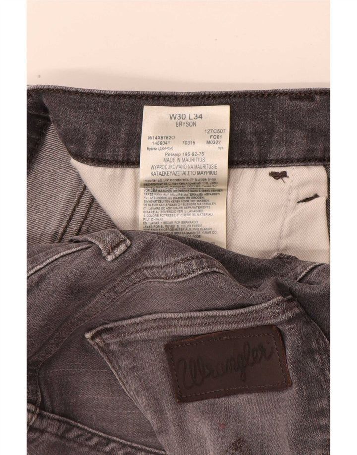 Wrangler Damen Slim Jeans W30 L31 Graue Baumwolle