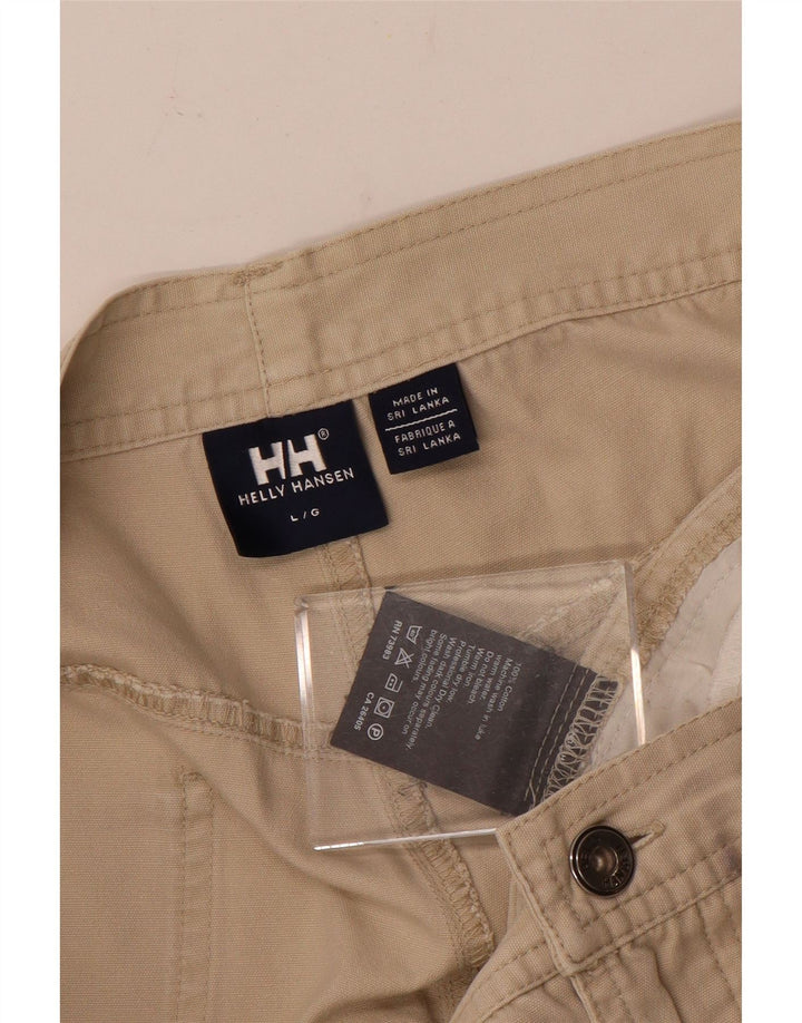 Helly Hansen Herren-Bermudashorts, Größe L, W34, beige Baumwolle