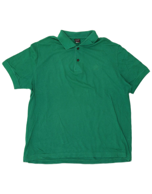 Paul & Shark Herren Yachting Poloshirt XL Grüne Baumwolle