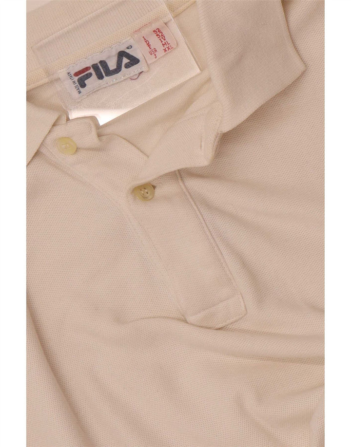 Fila Herren Poloshirt IT 52 Large Weiß