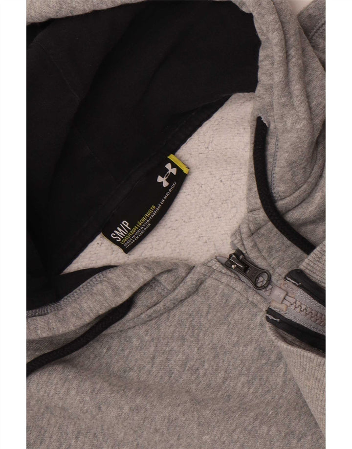 Under Armour Herren-Kapuzenpullover mit Reißverschluss, klein, grau meliert