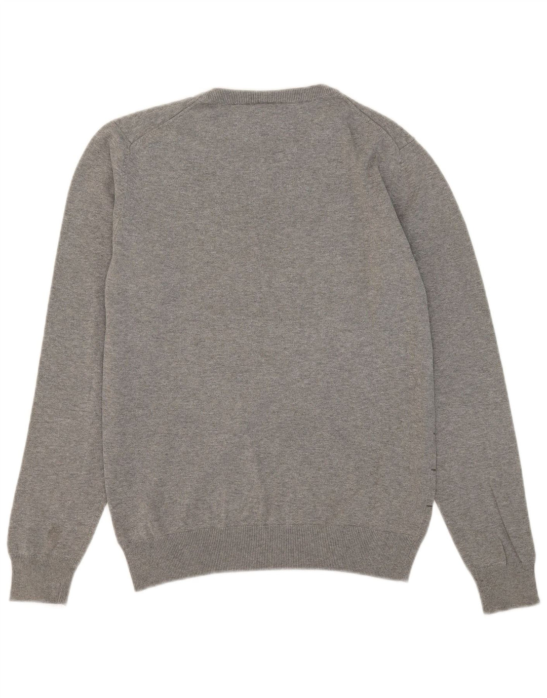 Puma Herren-Pullover mit Rundhalsausschnitt, mittelgrau gestreift
