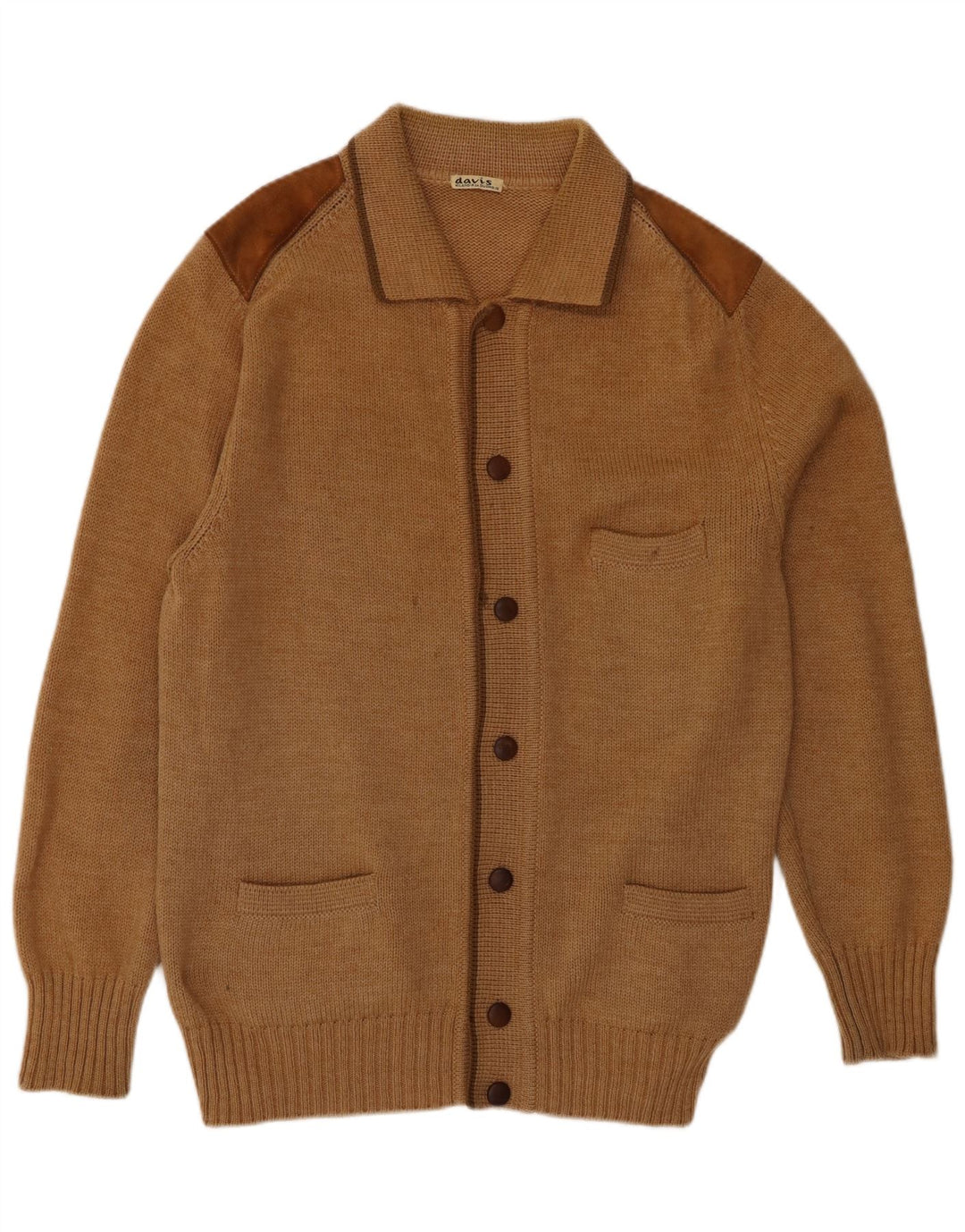 Vintage Herren Cardigan Pullover IT 56 XL Braun