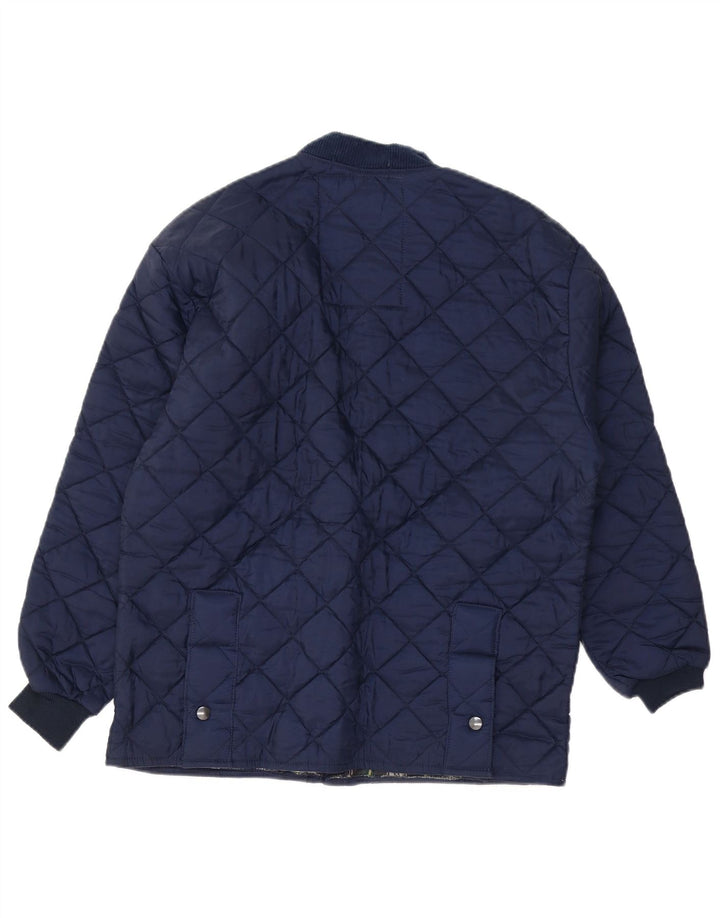 VINTAGE Herren Steppjacke UK 34 XS Marineblau