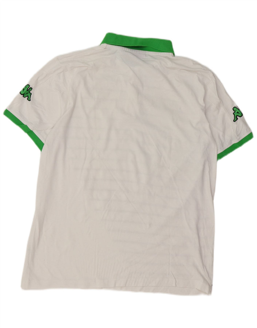 KAPPA Herren Grafik-Poloshirt XL Weiß gestreift
