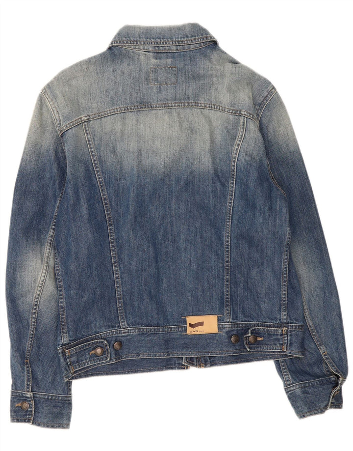 Gas Herren Jeansjacke UK 38 Mittelblau