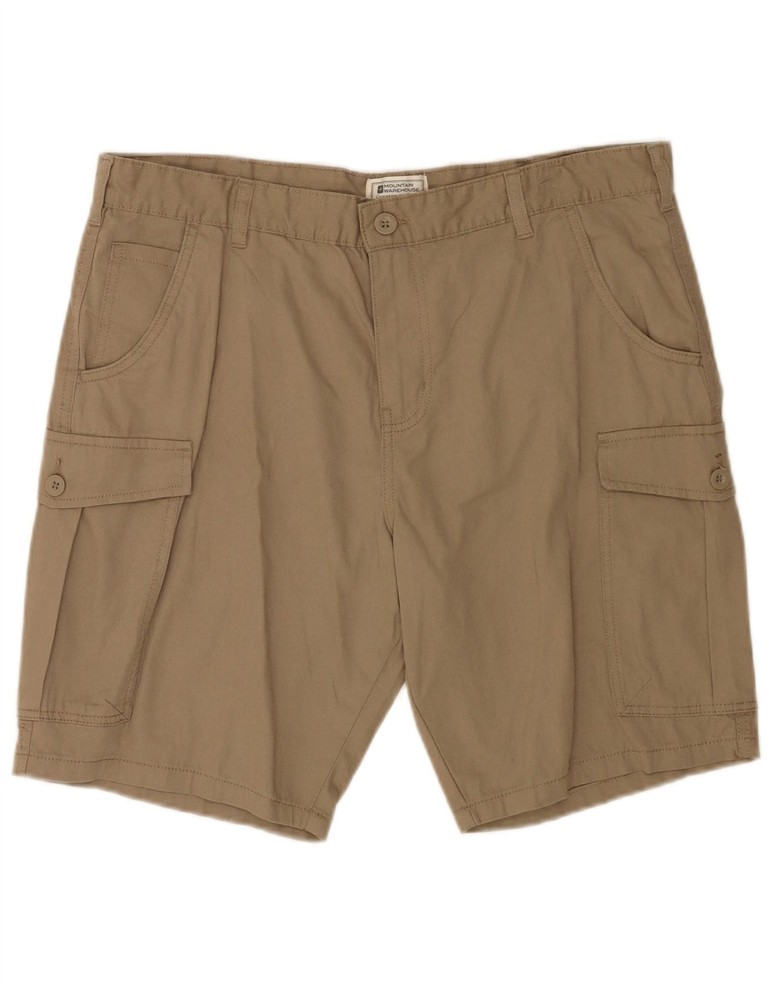 Mountain Warehouse Herren-Cargoshorts, W36, Größe L, Beige, Baumwolle