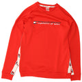 Tommy Hilfiger Herren-Sweatshirt mit Grafik, Mittelrot, Farbblock
