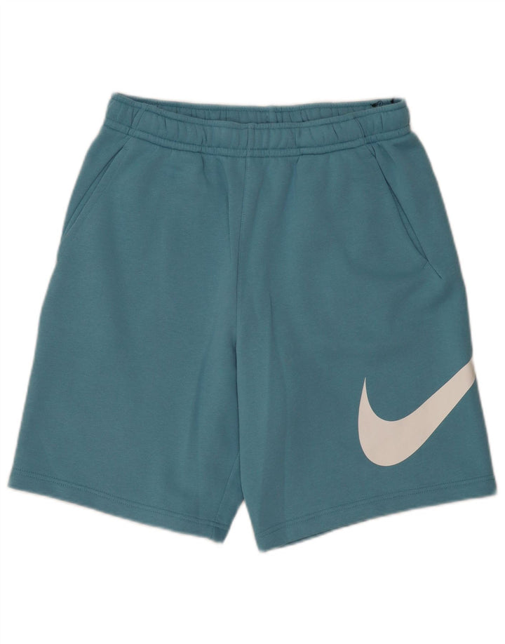 Nike Herren-Sportshorts mit Grafik, mittelblaue Baumwolle