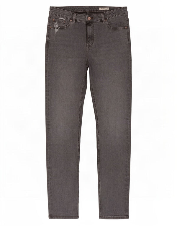 Marks & Spencer Damen The Lily Slim Jeans UK 14 Large W32 L29 Graue Baumwolle