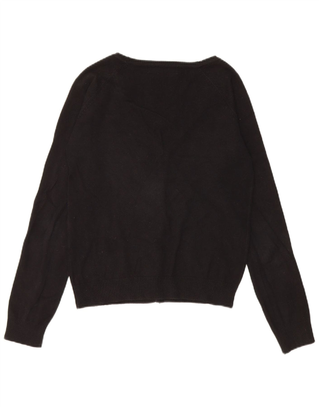Zara Damen Strickjacke UK 12 Medium Schwarz