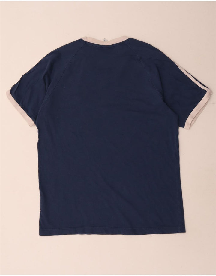 Adidas Herren T-Shirt Top Medium Marineblau Baumwolle