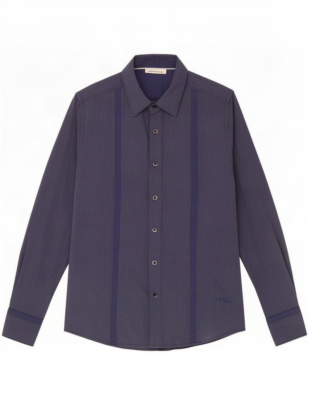 Dkny Herren-Hemd, klein, marineblau, Nadelstreifen-Baumwolle